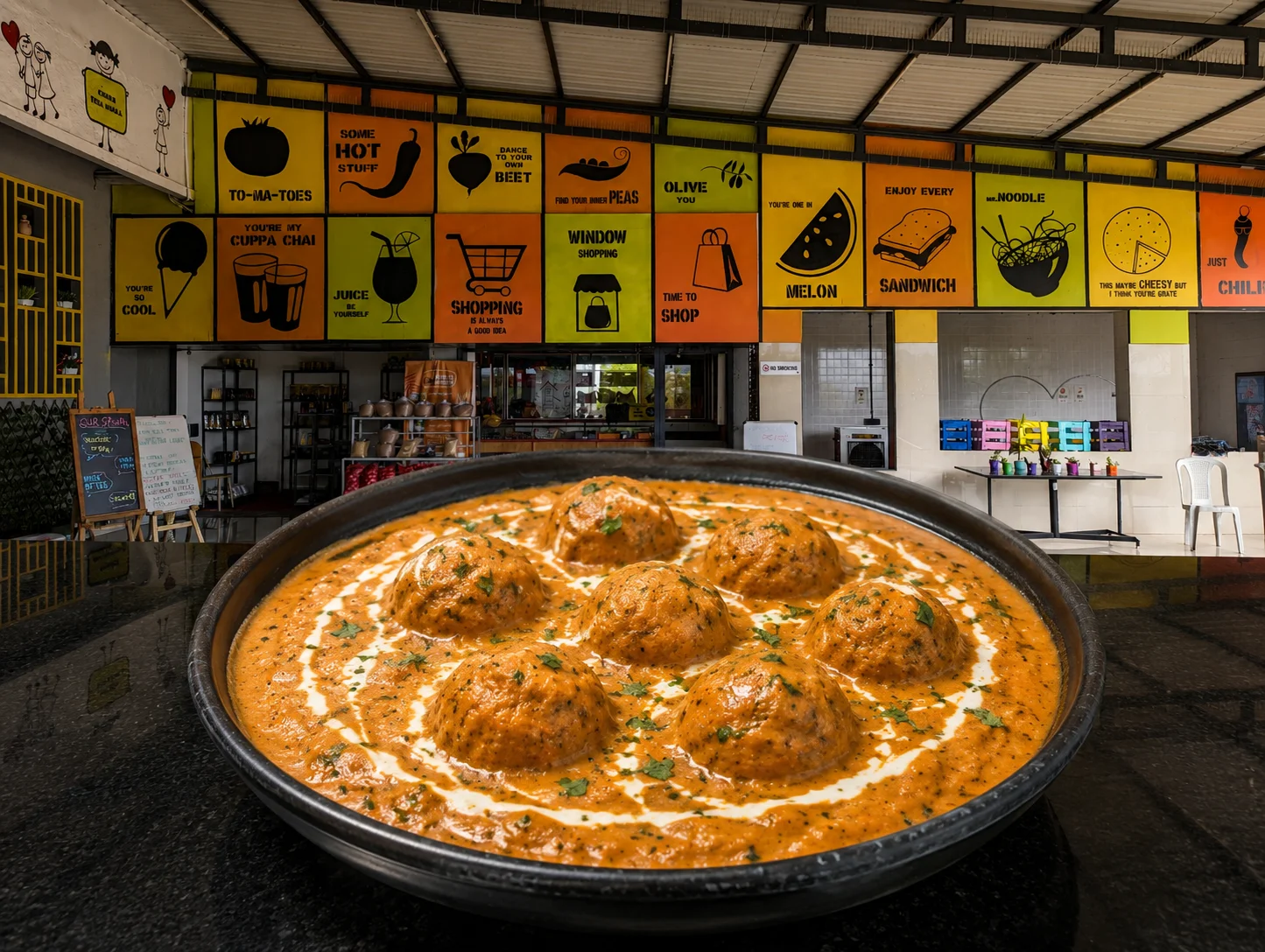 Malai Kofta - Veg dish at The Farmer's Kitchen Shirwal